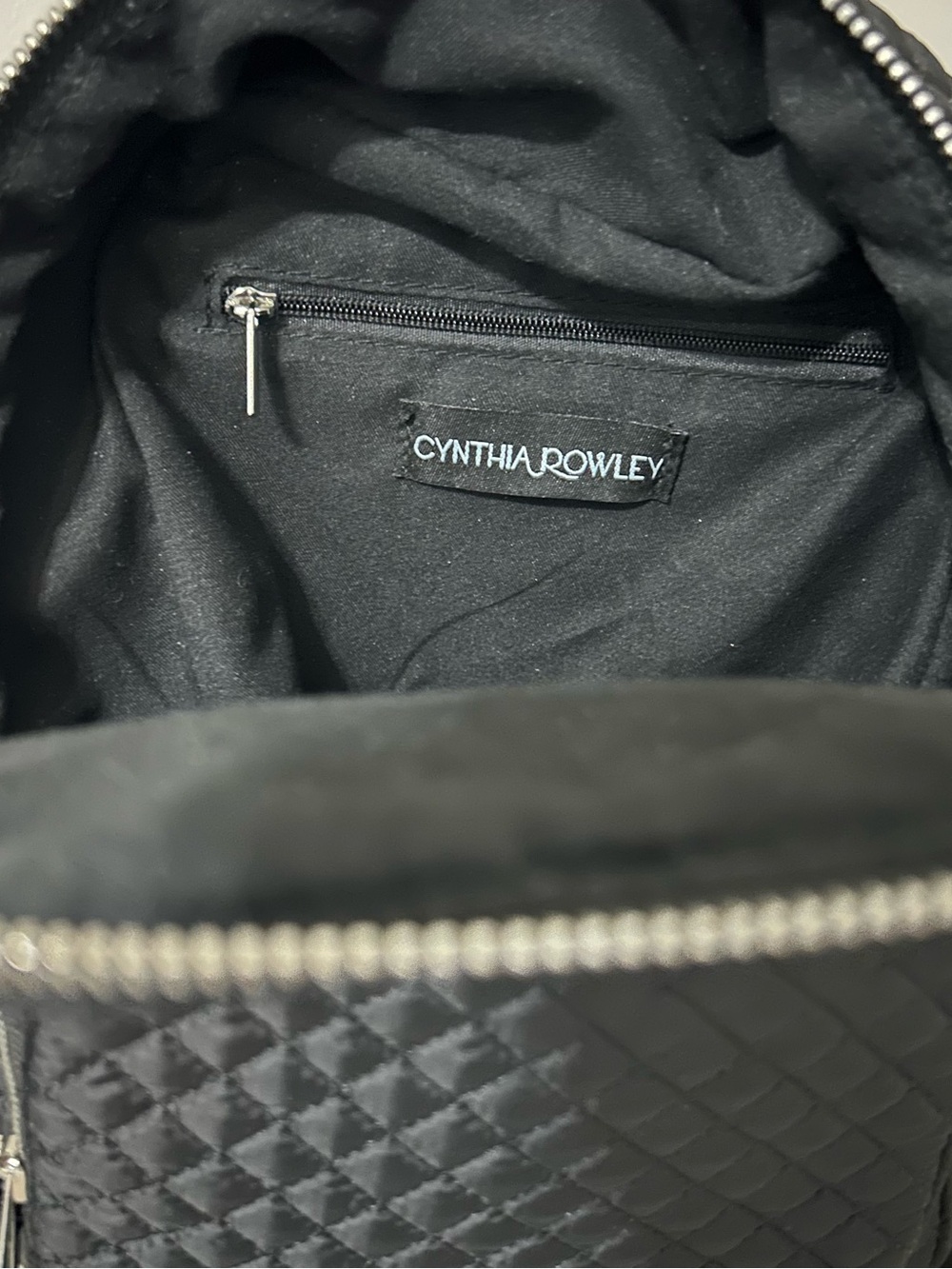 Cynthia Rowley Quilted Black Mini Backpack NWOT - Picture 3 of 8
